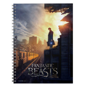 NEWT SCAMANDER™ i förstört Byggnad Anteckningsbok Med Spiral