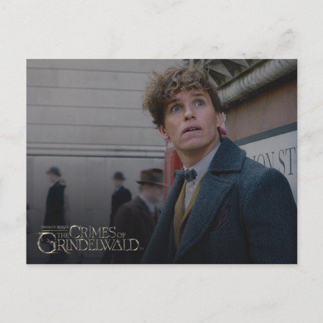 NEWT SCAMANDER™ i London Photo Vykort (Framsida)