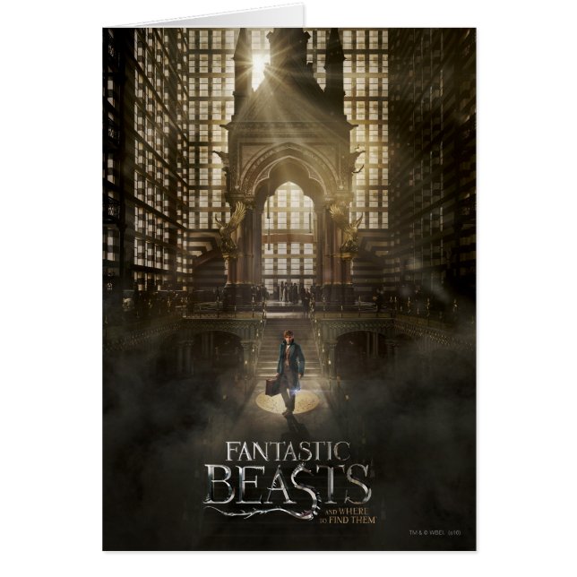 NEWT SCAMANDER™ i MACUSA™ Headquarters Hälsningskort (Framsidan)