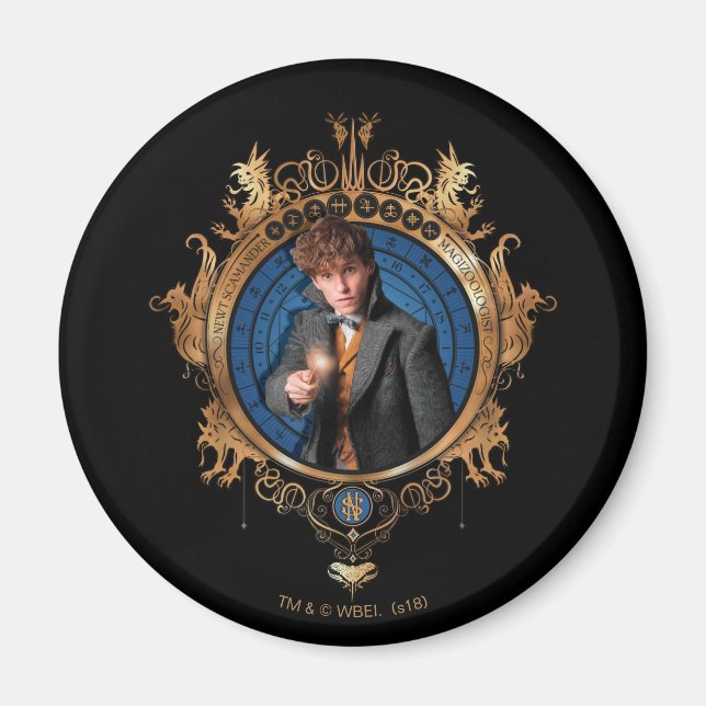 NEWT SCAMANDER™ Porträtt Magnet (Framsidan)
