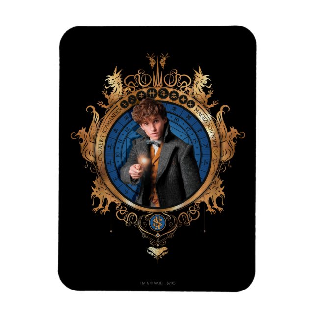 NEWT SCAMANDER™ Porträtt Magnet (Vertikal)