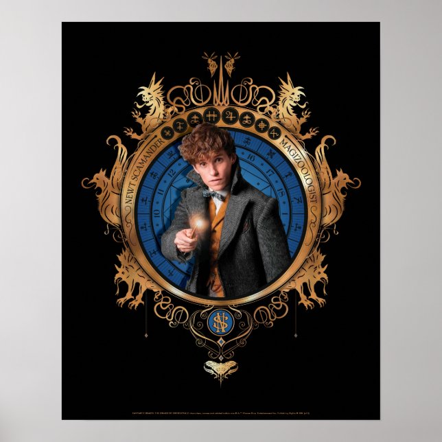 NEWT SCAMANDER™ Porträtt Poster (Framsidan)