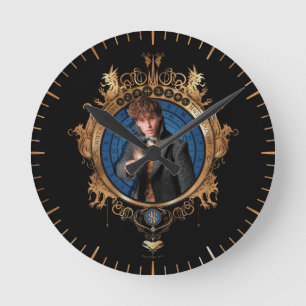 NEWT SCAMANDER™ Porträtt Rund Klocka