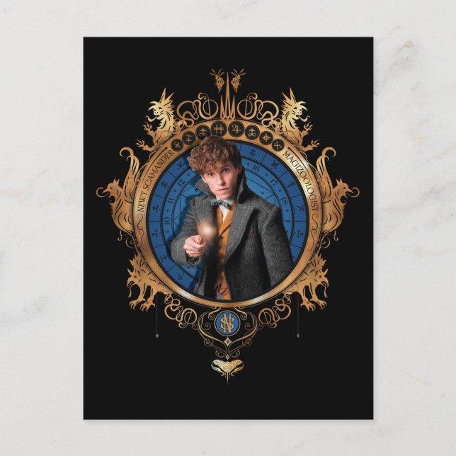 NEWT SCAMANDER™ Porträtt Vykort (Framsida)