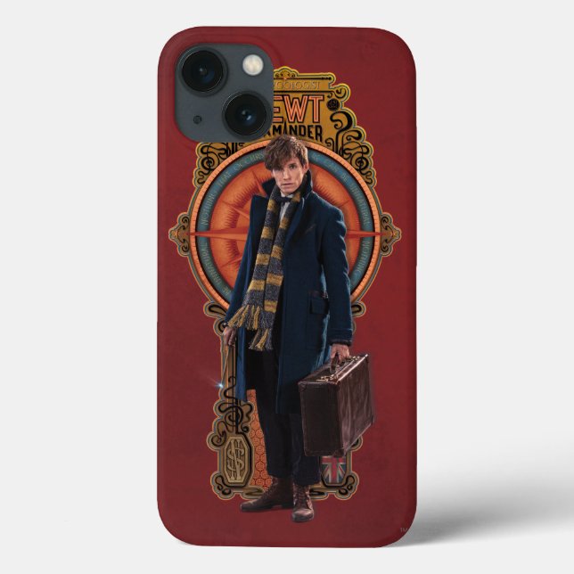 NEWT SCAMANDER™ Stående Art Nouveau-panel (Baksida)