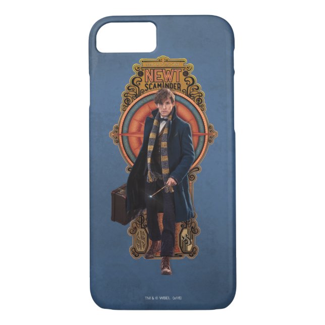 NEWT SCAMANDER™ Walking Art nouveau Panel Case-Mate iPhone Skal (Baksida)