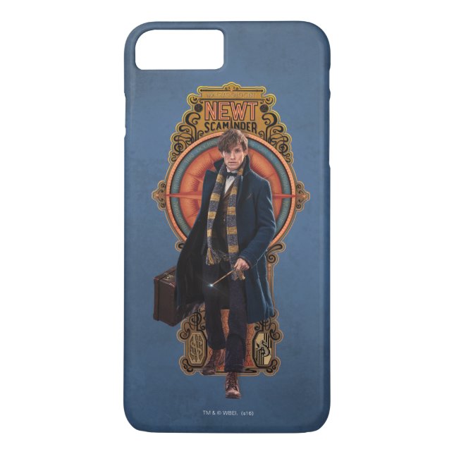 NEWT SCAMANDER™ Walking Art nouveau Panel Case-Mate iPhone Skal (Baksida)