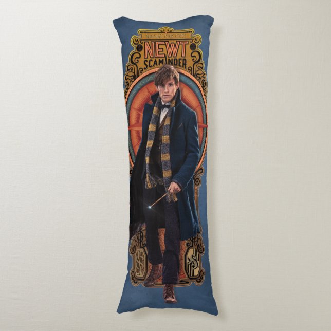 NEWT SCAMANDER™ Walking Art nouveau Panel Kroppskudde (Framsidan Vertikal)