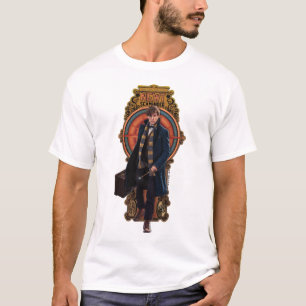 NEWT SCAMANDER™ Walking Art nouveau Panel T-shirt