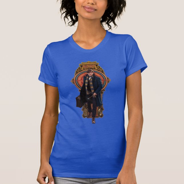 NEWT SCAMANDER™ Walking Art nouveau Panel T-shirt (Framsida)
