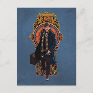 NEWT SCAMANDER™ Walking Art nouveau Panel Vykort