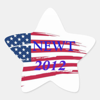 NEWT STAR 2012 STICKER STJÄRNFORMAT KLISTERMÄRKE