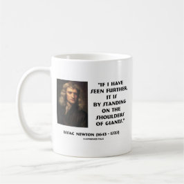 Newton anseende på knuffar av jättar kaffemugg