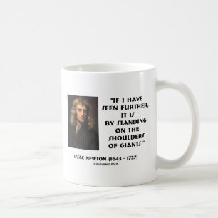 Newton anseende på knuffar av jättar kaffemugg