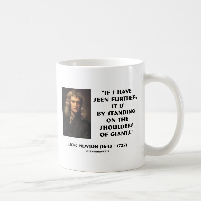 Newton anseende på knuffar av jättar kaffemugg (Höger)