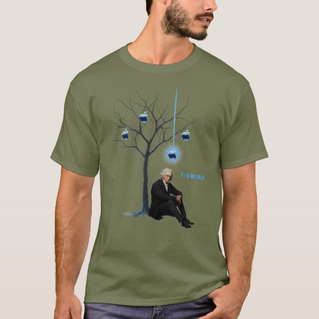 Newton & Apple design T Shirt (Framsida)
