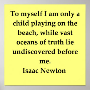 Newton-citat från herr isaac poster