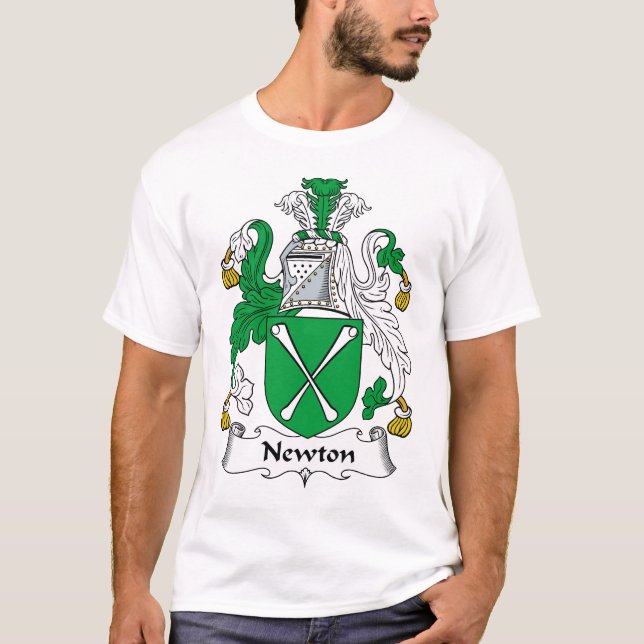 Newton familjvapensköld t shirt (Framsida)
