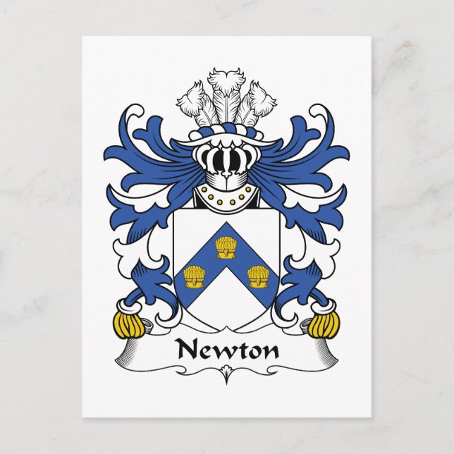 Newton Family Crest Vykort (Framsida)