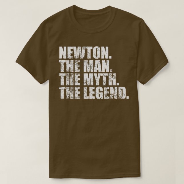 Newton Family namn Newton, efternamn Newton S T Shirt (Design framsida)