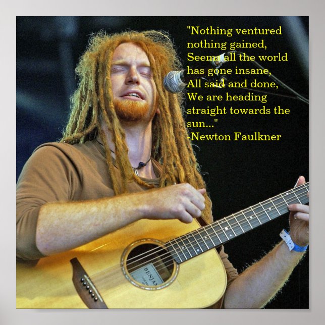 Newton Faulkner Poster (Framsidan)