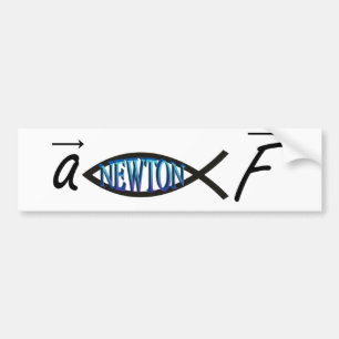 Newton fisk bildekal