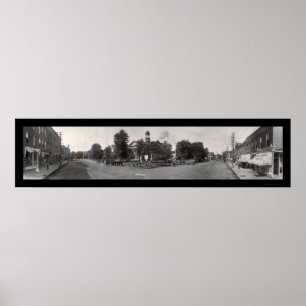 Newton Iowa foto 1907 Poster