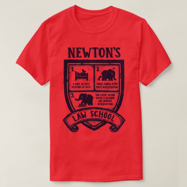 Newton Law School T Shirt (Design framsida)