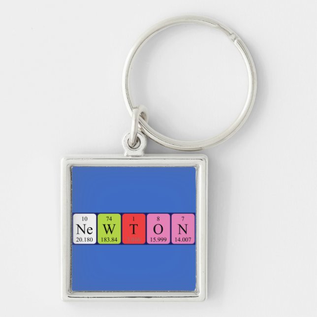 Newton Periodisk nyckelring bord namn (Framsidan)