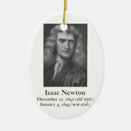 Newton prydnad julgransprydnad keramik