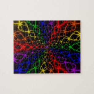 Newton Rainbow Regnbåge Fractal Art Pussel