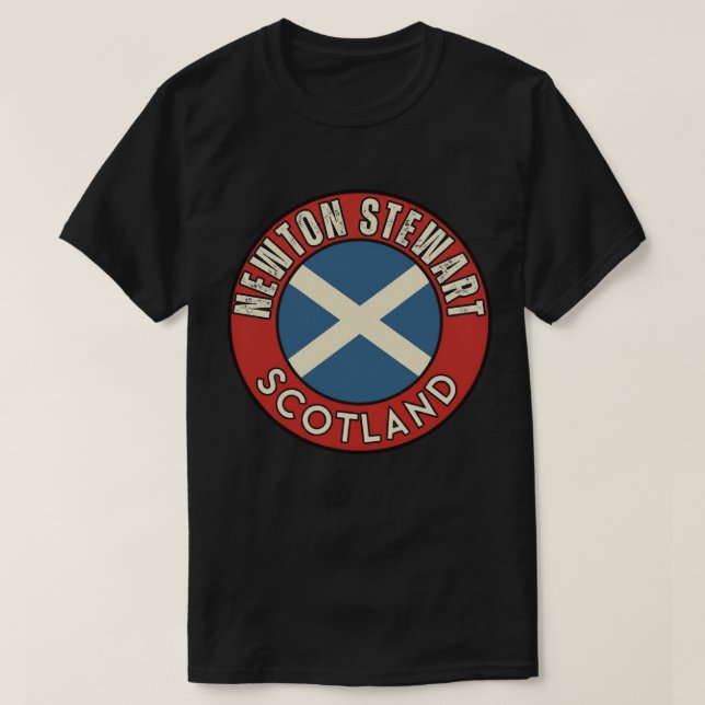 Newton Stewart, Skottland T Shirt (Design framsida)