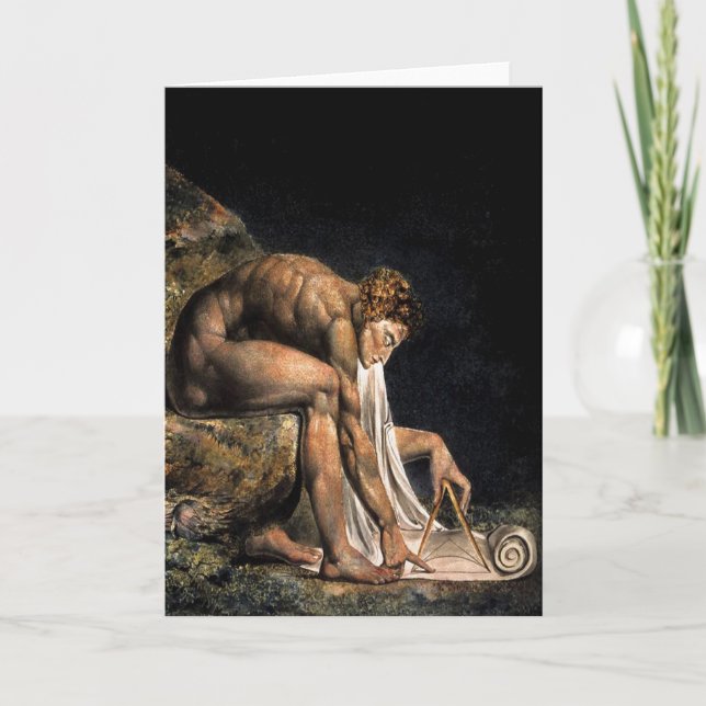 Newton William Blake Masonic-målning Kort (Framsida)