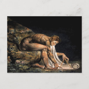Newton William Blake Masonic Painting Vykort