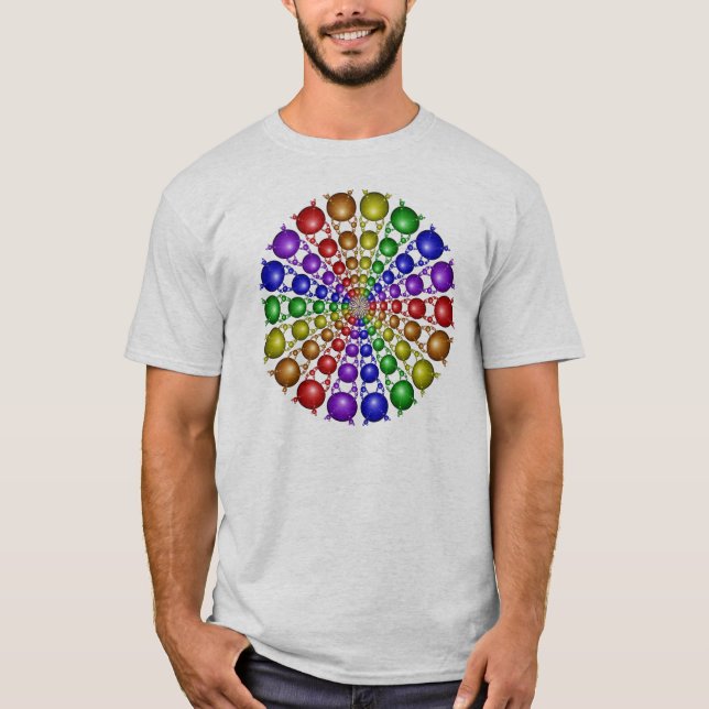 Newtons regnbågeskjorta tee shirt (Framsida)