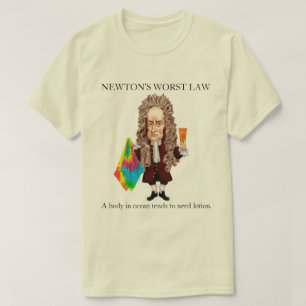Newtons värsta lag tee shirt