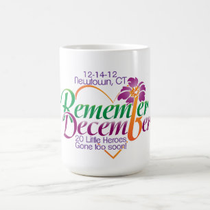 Newtown Kom ihåg decemberminnesmärket Kaffemugg
