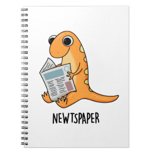 Newtspaper Rolig Newt Skämt Anteckningsbok