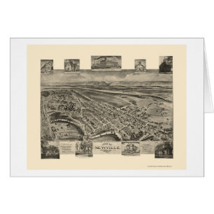 Newville panorama- karta för PA - 1903 Hälsningskort