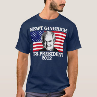 Newy Gingrich för presidenten 2012 Tee Shirt