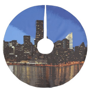 NewYork001Q-7874px Julgransmatta Borstad Polyester