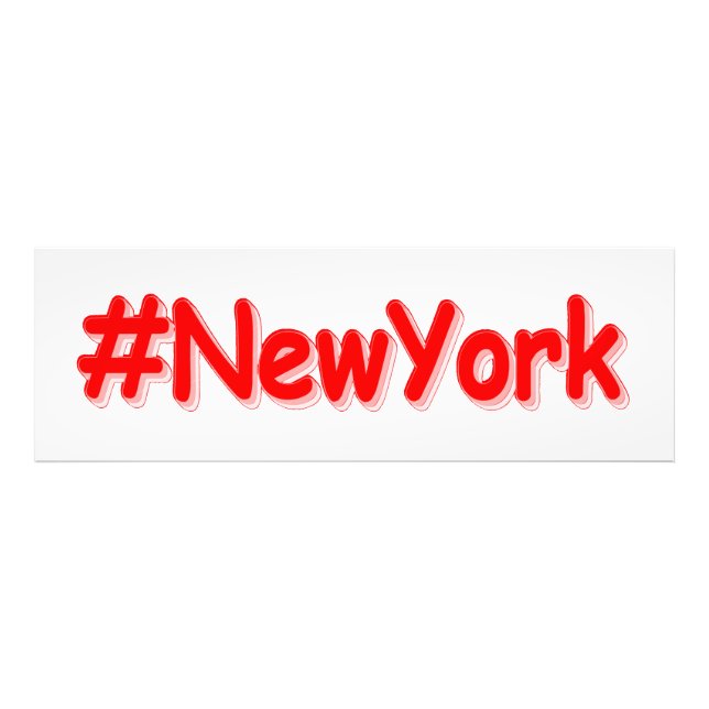 "#NewYork " Cute Design. Köp nu Fototryck (Framsidan)