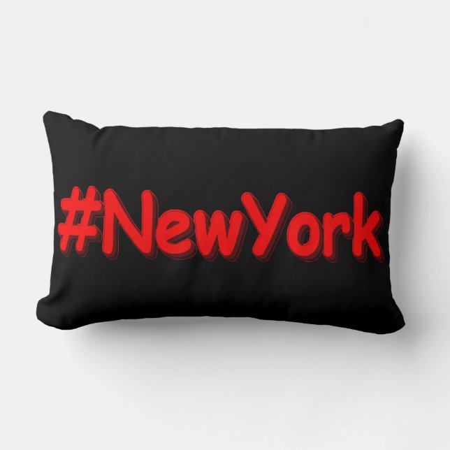 "#NewYork " Cute Design. Köp nu Lumbarkudde (Framsida)