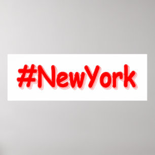 "#NewYork " Cute Design. Köp nu Poster