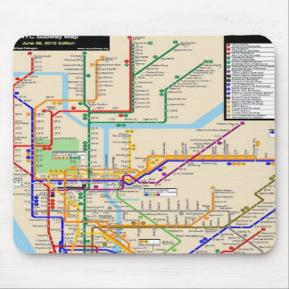 Newyork tunnelbanan Mousepad Musmatta