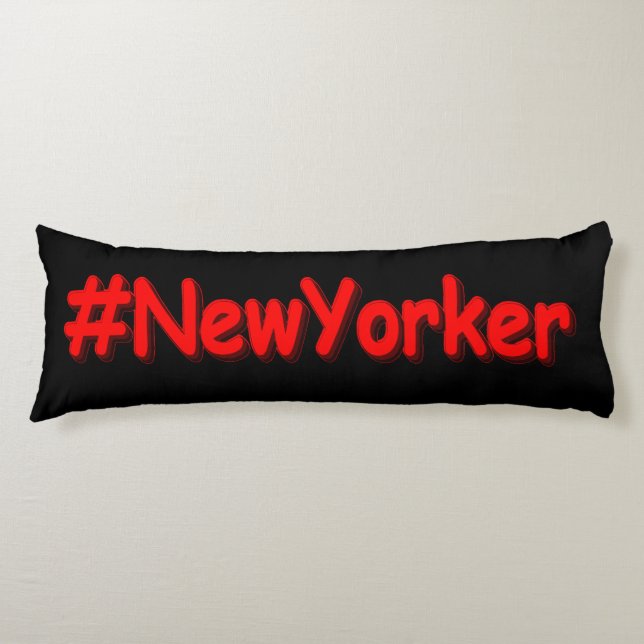 "#NewYorker " Sött Design. Köp Nu Kroppskudde (Framsidan)