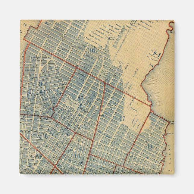 NewYorks stad Magnet (Framsidan)