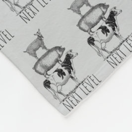 Next Level Goat Pig and Cow Sports Fan Fleecefilt