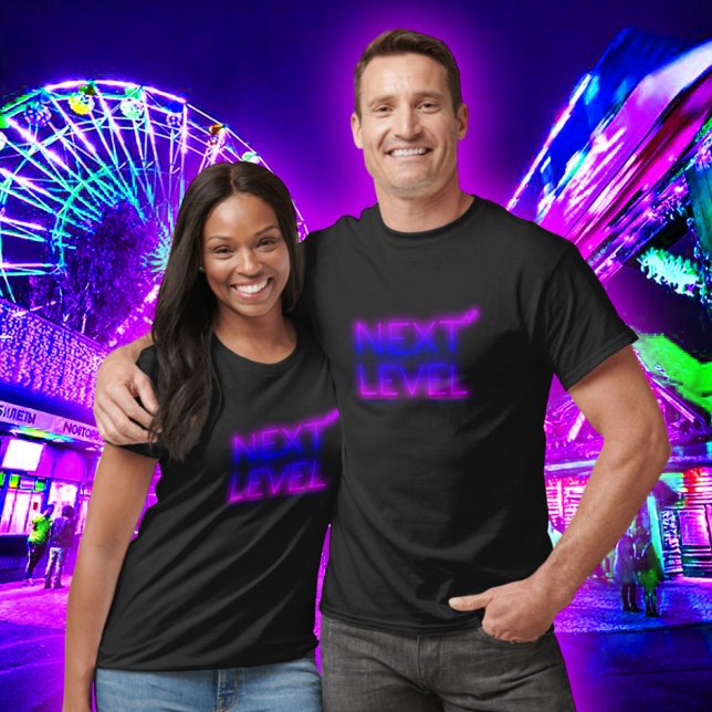 Next Level L.A. Solnedgång Neon Svart T Shirt (Skapare uppladdad)