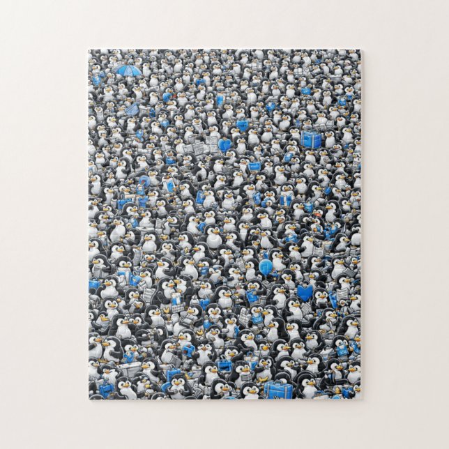 Next Level Penguin Chaos Pussel (Vertikal)